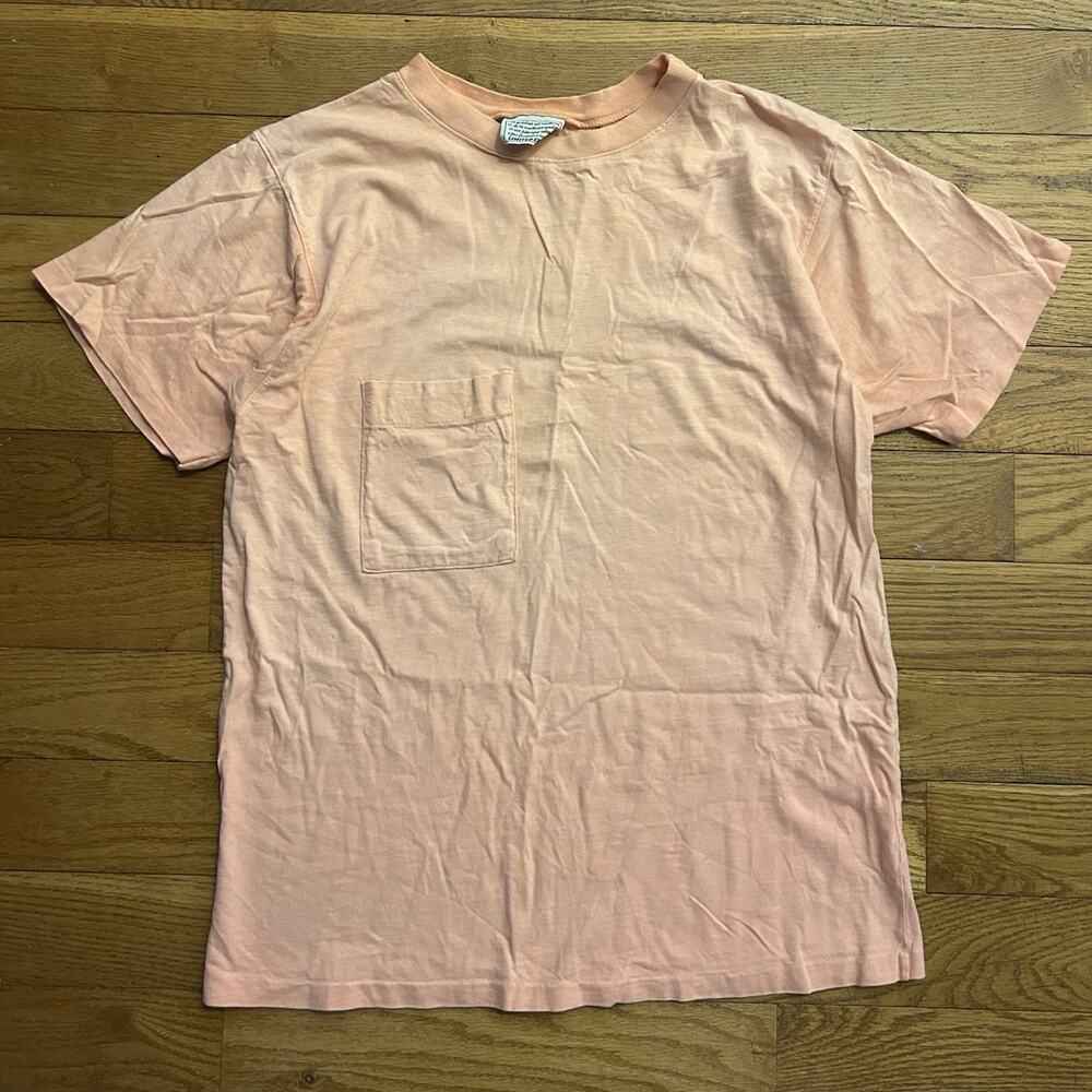 Vintage 80s Champagnie Internationale Limited Express Pocket Tee Shirt Small